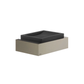 Gessi Rettangolo porte-savon noir en pierre frittée 20802